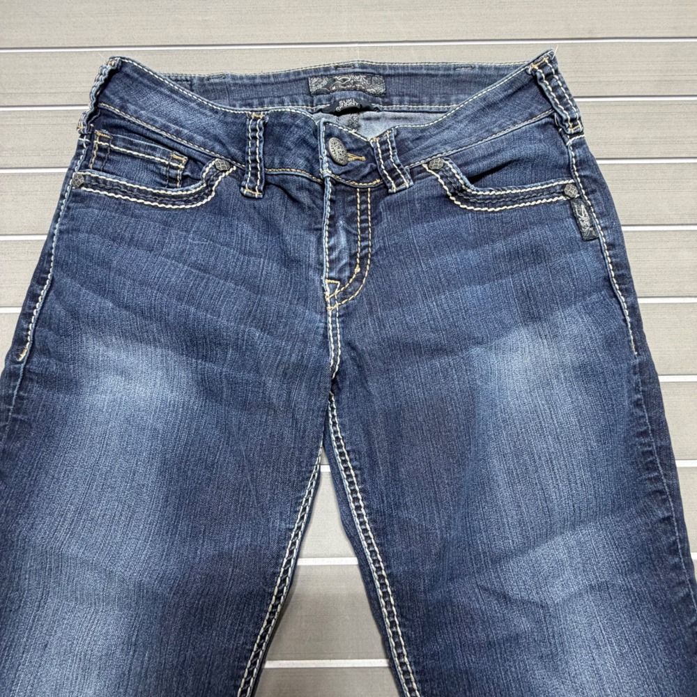Silver Jeans Co Suki Skinny Dark Wash Curvy Fit Jeans W30 L31